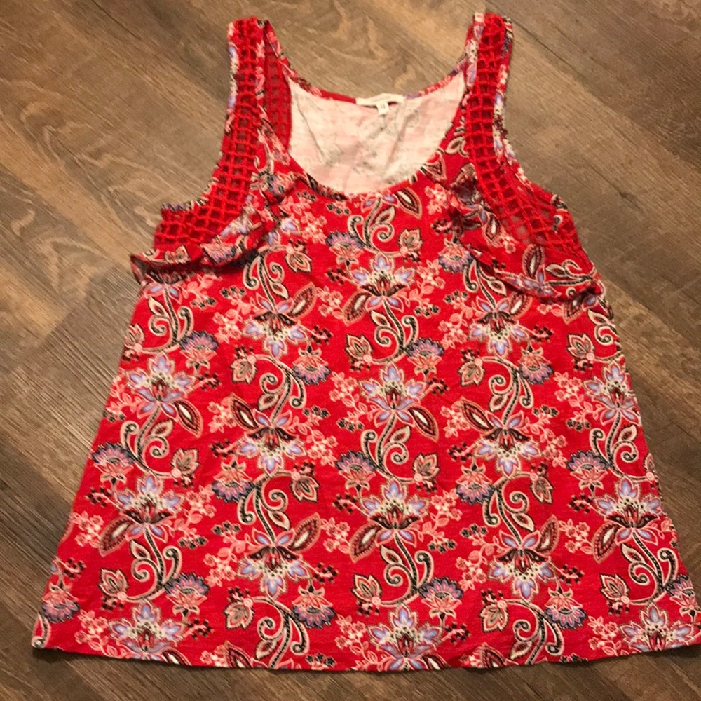 3/$15. Maurice’s paisley cotton tank top
